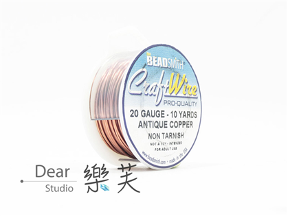 BEADSMITH 古銅色圓線 20G