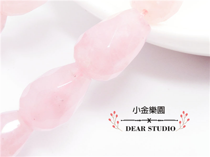 10*14mm水滴桶狀切面粉水晶
