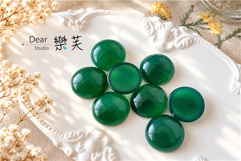 20mm圓型蛋面綠瑪瑙