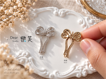 19*26mm雙段蝴蝶結墜片