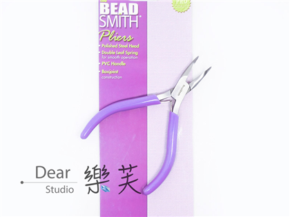 BEADSMITH 彎嘴鉗 - PL668紫色柄(盒損)
